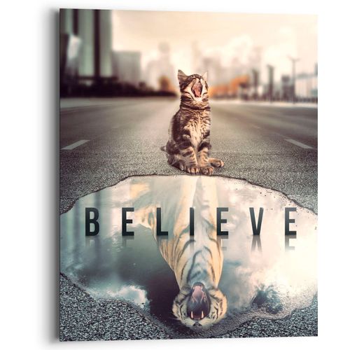 8714597587586 - Holzbild REINDERS Set Your Mind Bilder Gr B H T 40 cm x 50 cm x 2 cm 1 St braun Holzbilder Bilder