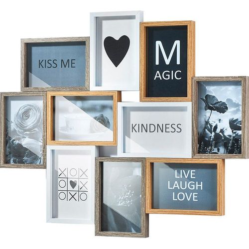 4012622281541 - Bilder-Collage LOCKER HEART Bilder Gr B H T 47 cm x 59 cm x 2 cm braun Bilder