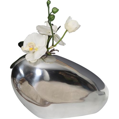 4260596720584 - Dekovase HOME AFFAIRE Rock Vasen Gr B H T 41 cm x 23 cm x 13 cm silberfarben Blumenvasen Vasen