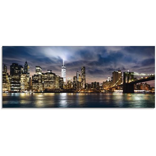 4059745637732 - Glasbild ARTLAND Sonnenaufgang über Manhattan Bilder Gr B H 125 cm x 50 cm Glasbild Amerika 1 St blau Glasbilder 4059745637732 - Glasbild ARTLAND Sonnenaufgang über Manhattan Bilder Gr B H 125 cm x 50 cm Glasbild Amerika 1 St blau Glasbilder