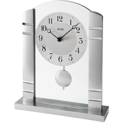 4037445139220 - Pendeltischuhr AMS T1118 Tischuhren silberfarben Pendeluhren 4037445139220 - Pendeltischuhr AMS T1118 Tischuhren silberfarben Pendeluhren