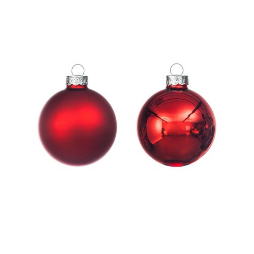 4058896141631 - Weihnachtskugeln aus Glas rot 6 cm Ø 12 Stück