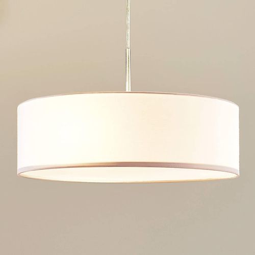 4251096503029 - Lindby Hängeleuchte Sebatin Ø 40 cm creme Stoff E27