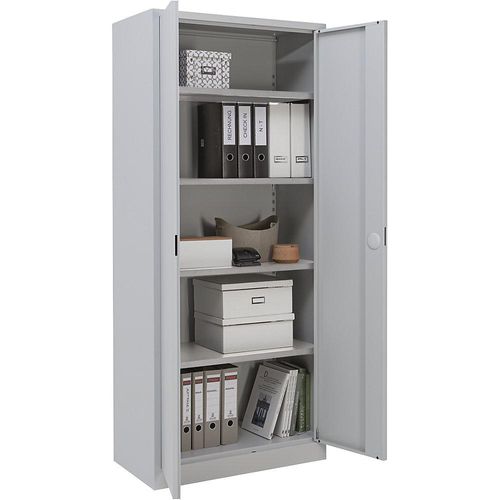4061753244833 - eurokraft basic Flügeltürschrank Höhe x Breite x Tiefe 1850 x 800 x 420 mm lichtgrau ab 3 Stk 4061753244833 - eurokraft basic Flügeltürschrank Höhe x Breite x Tiefe 1850 x 800 x 420 mm lichtgrau ab 3 Stk