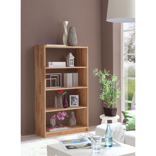 4250393837561 - Kinderregal Regale Gr B H T 80 cm x 145 cm x 31 cm braun (buche massiv) Bücherwand Kinderregal Regal Standregal Standregale Regale in 4 Höhen von 111 - 214 cm
