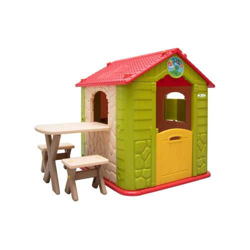 4057216011944 - Littletom - Kinder Spielhaus ab 1 - Garten Kinderhaus mit Tisch - Indoor Kinderspielhaus - grün 4057216011944 - Littletom - Kinder Spielhaus ab 1 - Garten Kinderhaus mit Tisch - Indoor Kinderspielhaus - grün