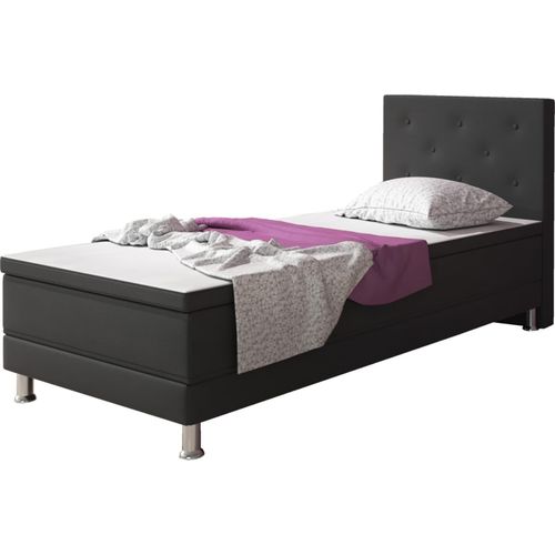 4260465766347 - Inter Handels Boxspringbett Esra 90x200 Webstoff Anthrazit 4260465766347 - Inter Handels Boxspringbett Esra 90x200 Webstoff Anthrazit