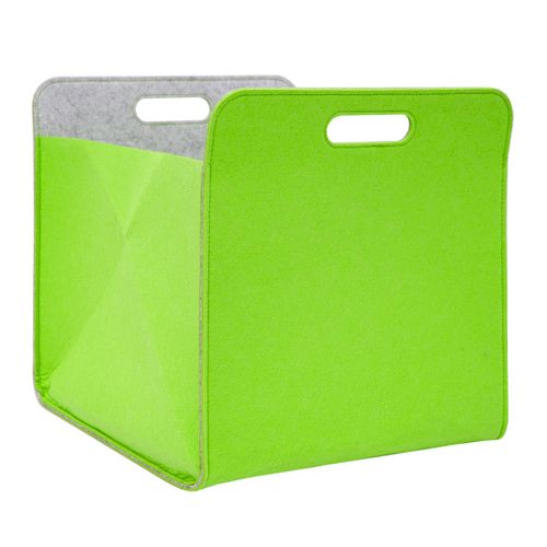 4057216043310 - - Aufbewahrungsbox 2er Set Cube Filz Apfelgrün 33x38x33cm - grün 4057216043310 - - Aufbewahrungsbox 2er Set Cube Filz Apfelgrün 33x38x33cm - grün