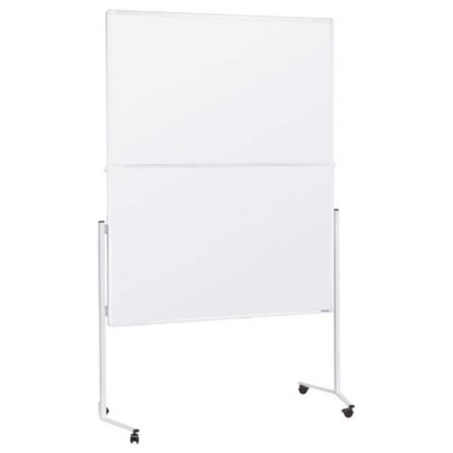 4013695033198 - Moderationstafel 2111300 120x150cm Karton + Karton (beidseitig) pinnbar mit Rollen weiß + weiß