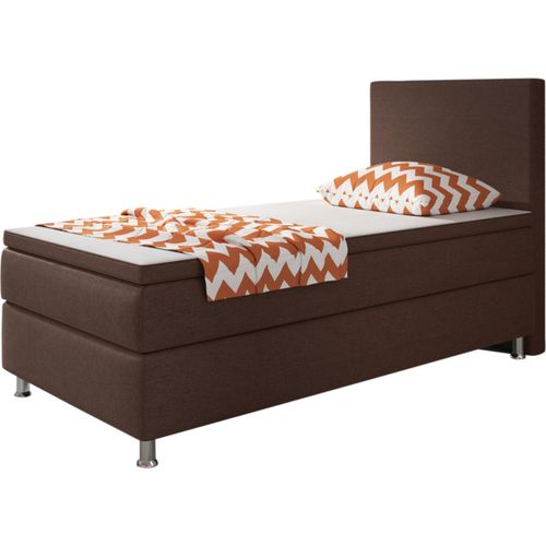 4260465765920 - IHG Boxspringbett Berlin 90x200 cm Webstoff Braun 4260465765920 - IHG Boxspringbett Berlin 90x200 cm Webstoff Braun