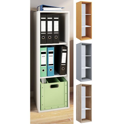 4051814414077 - Holzregal stehend platzsparender Aktenschrank Maße ca H 110 x B 35 x T 37 cm Elegantes Regal Büroregal – Lona I 3f 4051814414077 - Holzregal stehend platzsparender Aktenschrank Maße ca H 110 x B 35 x T 37 cm Elegantes Regal Büroregal – Lona I 3f