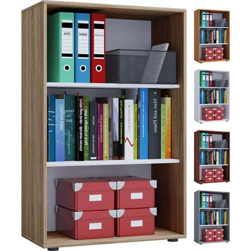 4051814370793 - Holz Büroschrank Aktenregal Lona 3 Fächer (Farbe Weiß) 4051814370793 - Holz Büroschrank Aktenregal Lona 3 Fächer (Farbe Weiß)
