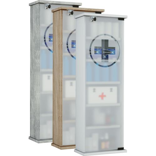 4051814404184 - Medizinschrank Maße ca H 92 x B 31 x T 18 cm Apothekerschrank abschließbar Arzneischrank - Gusal 4051814404184 - Medizinschrank Maße ca H 92 x B 31 x T 18 cm Apothekerschrank abschließbar Arzneischrank - Gusal