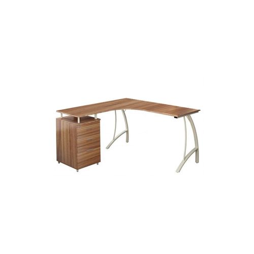 4251084659868 - Eckschreibtisch CASTOR Melaminharzbeschichtete Spanplatte Gestell pulverbeschichteter Stahl hjh OFFICE 4251084659868 - Eckschreibtisch CASTOR Melaminharzbeschichtete Spanplatte Gestell pulverbeschichteter Stahl hjh OFFICE