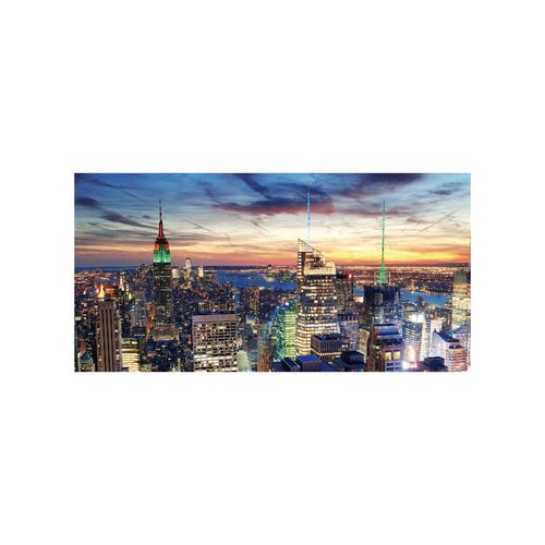 4052826175734 - LED-Bild Leinwandbild Wandbild Leuchtbild Timer FSC-zertifiziert ~ 100x50cm New York flackernd