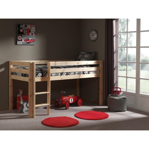 5420070208000 - Kinderzimmer Spielbett PINOO-12 in Kiefer massiv natur lackiert mit Absturzschutz B H T ca 210 114 106 cm - braun 5420070208000 - Kinderzimmer Spielbett PINOO-12 in Kiefer massiv natur lackiert mit Absturzschutz B H T ca 210 114 106 cm - braun