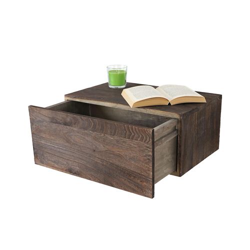 4057651112237 - Wandregal Arlon Schubladen-Regal Shabby-Look Vintage 21x46x30cm braun 4057651112237 - Wandregal Arlon Schubladen-Regal Shabby-Look Vintage 21x46x30cm braun