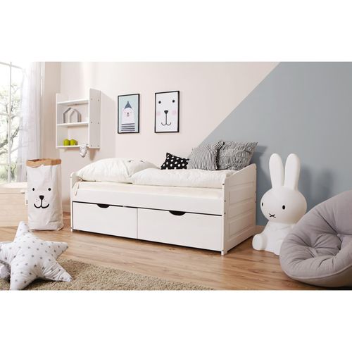 4251105930570 - Ticaa Sofabett MINI Micki 80x160 cm Var 4 - mit 2er Schubkästen - inkl Matratze