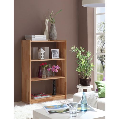 4250393810007 - Kinderregal Regale Gr B H T 80 cm x 111 cm x 31 cm braun (buche massiv) Bücherwand Kinderregal Regal Standregal Standregale Regale in 4 Höhen von 111 - 214 cm
