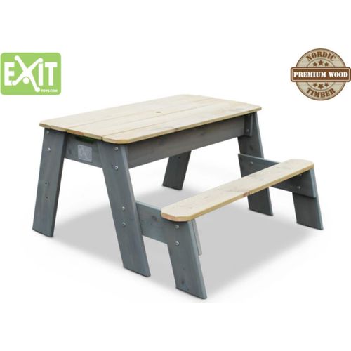8718469468782 - Exit Toys Aksent Sand- Wasser- und Picknicktisch (1 Sitzfach) holzfarben 8718469468782 - Exit Toys Aksent Sand- Wasser- und Picknicktisch (1 Sitzfach) holzfarben