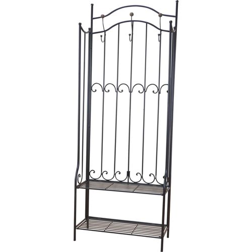 4046884035703 - Möbel Direkt Online - Standgarderobe aus Metall mit Ablage Dino schwarz 4046884035703 - Möbel Direkt Online - Standgarderobe aus Metall mit Ablage Dino schwarz