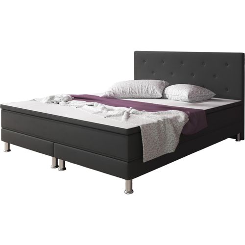 4260465766323 - Inter Handels Boxspringbett Esra 180x200 Webstoff Anthrazit 4260465766323 - Inter Handels Boxspringbett Esra 180x200 Webstoff Anthrazit