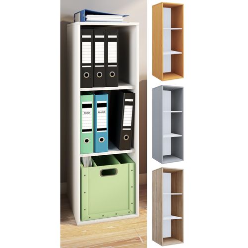 4051814414053 - Holzregal stehend platzsparender Aktenschrank Maße ca H 110 x B 35 x T 37 cm Elegantes Regal Büroregal – Lona I 3f 4051814414053 - Holzregal stehend platzsparender Aktenschrank Maße ca H 110 x B 35 x T 37 cm Elegantes Regal Büroregal – Lona I 3f