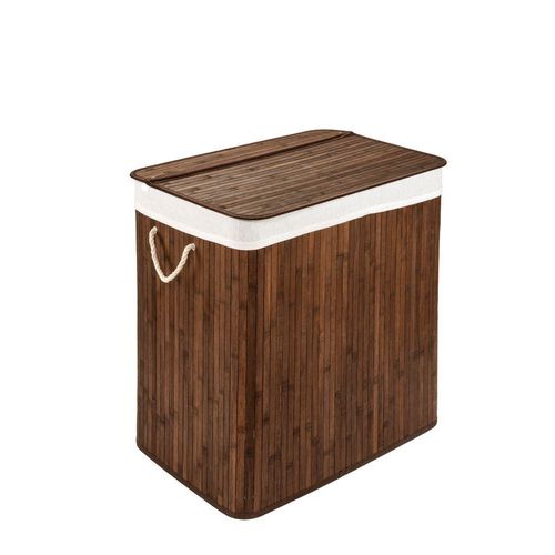 9009909609179 - PANA®ECO Bambus Wäschekorb mit Deckel • Wäschebox Holz mit herausnehmbaren Wäschesack • Faltbarer Wäschesammler waschbar • Badezimmer Wäschetruhe • 100% Bambus • versch Farben und Größen