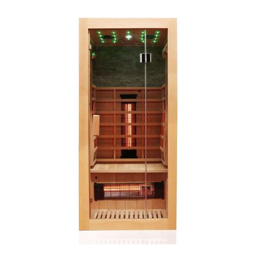4251575100329 - Dewello - Infrarotkabine Infrarotsauna milton inkl Vollspektrumstrahler für 1 Person - LED-Farblicht - Wärmekabine mit Radio Bluetooth 90 cm x 90 4251575100329 - Dewello - Infrarotkabine Infrarotsauna milton inkl Vollspektrumstrahler für 1 Person - LED-Farblicht - Wärmekabine mit Radio Bluetooth 90 cm x 90
