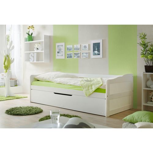 4250393877307 - Ticaa Sofabett mit Bettauszug Marianne weiß