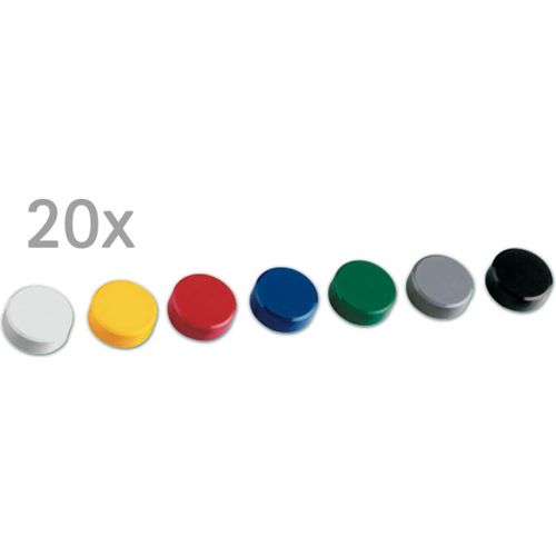 4002390021715 - Magnete DurchmxH 34x13 mm Haftkraft 2 kg Kunststoffgehäuse farbig sortiert ve 20 Stück mindestabnahme 2 ve 4002390021715 - Magnete DurchmxH 34x13 mm Haftkraft 2 kg Kunststoffgehäuse farbig sortiert ve 20 Stück mindestabnahme 2 ve