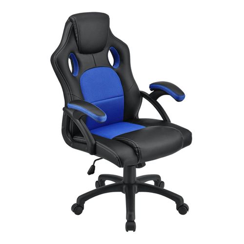 4260304763179 - Racing Schreibtischstuhl Montreal - ergonomisch höhenverstellbar & gepolstert bis 120 kg - Bürostuhl Drehstuhl PC Gaming Stuhl - blau 4260304763179 - Racing Schreibtischstuhl Montreal - ergonomisch höhenverstellbar & gepolstert bis 120 kg - Bürostuhl Drehstuhl PC Gaming Stuhl - blau