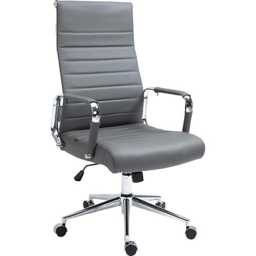 4251756424107 - Drehstuhl Kolumbus Echtleder I Chefsessel Mit Stufenloser Sitzhöhenverstellung I Bürosessel Mit Leichtlaufrollen