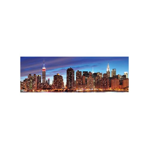 4052826175772 - LED-Bild Leinwandbild Wandbild Leuchtbild Timer FSC-zertifiziert ~ 120x40cm New York flackernd