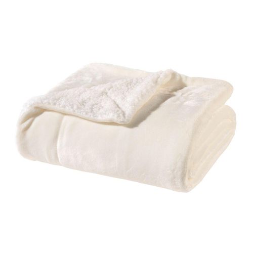 9120106127782 - WOHNWOHL® Flauschige Sherpa Kuscheldecke • Mikrofaser Wohndecke • Fleecedecke als Sofaüberwurf • Sofadecke Tagesdecke Wohnzimmerdecke • Teddyfleece Decke für Bett und Sofa