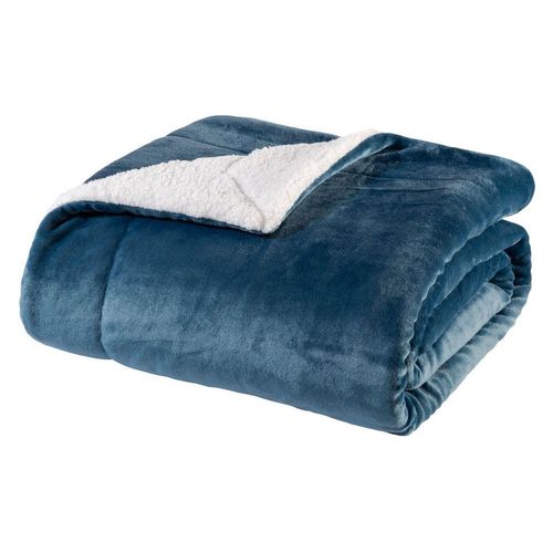 9120106127744 - WOHNWOHL® Flauschige Sherpa Kuscheldecke • Mikrofaser Wohndecke • Fleecedecke als Sofaüberwurf • Sofadecke Tagesdecke Wohnzimmerdecke • Teddyfleece Decke für Bett und Sofa