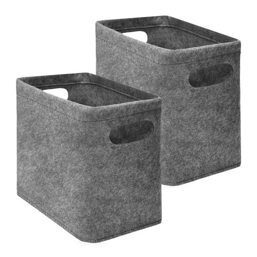 4057216044409 - 2x FILZ Toilettenpapier Aufbewahrung - Set für 8 Klorollen Aufbewahrungsbox Bad - grau 4057216044409 - 2x FILZ Toilettenpapier Aufbewahrung - Set für 8 Klorollen Aufbewahrungsbox Bad - grau