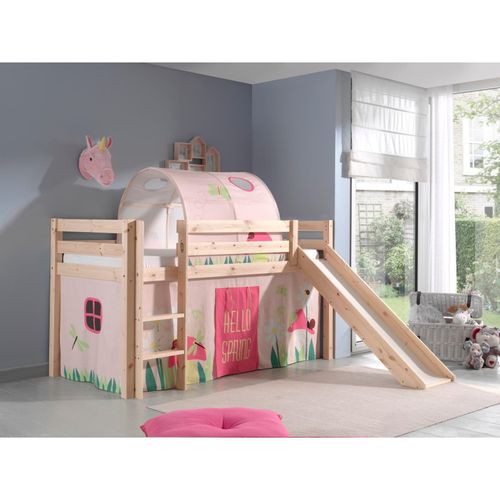 5420070228091 - VIPACK - Spielbett Pino inkl Rutsche mit Textilset Vorhang und Tunnel Spring Ausf Kiefer massiv 5420070228091 - VIPACK - Spielbett Pino inkl Rutsche mit Textilset Vorhang und Tunnel Spring Ausf Kiefer massiv