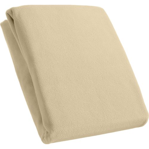 2100000792351 - Spannbetttuch Mikrofaser Fleece beige ca 160 x 200 cm