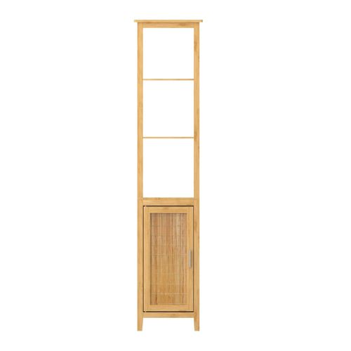 9002560706331 - Eisl - Hochschrank Bad Bambus Badezimmerschrank schmal mit 3 AblagefächernBadregal nachhaltige Badmöbel Bambus - Braun 9002560706331 - Eisl - Hochschrank Bad Bambus Badezimmerschrank schmal mit 3 AblagefächernBadregal nachhaltige Badmöbel Bambus - Braun