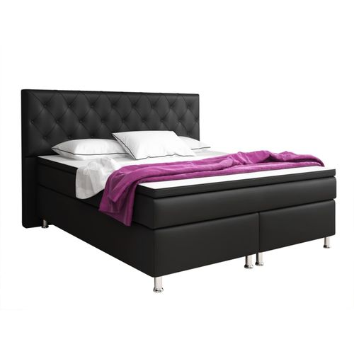 4260465765333 - IHG Boxspringbett Turin 180x200 cm Kunstleder Schwarz 4260465765333 - IHG Boxspringbett Turin 180x200 cm Kunstleder Schwarz