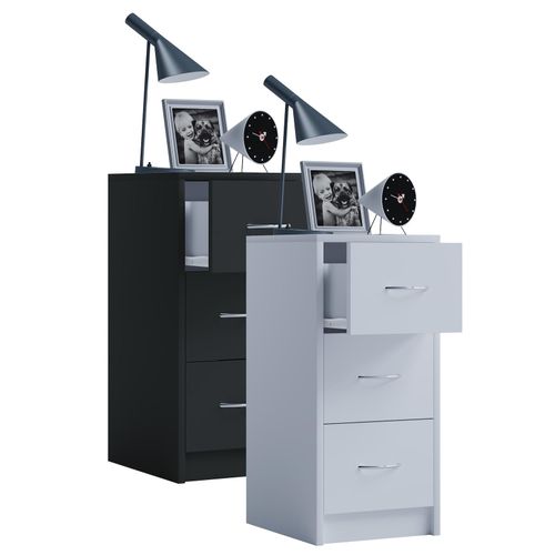 4051814371905 - Nachtschrank Beistelltisch Nachttisch Maße ca H 65 x B 33 x T 35 cm - Boxal Maxi 4051814371905 - Nachtschrank Beistelltisch Nachttisch Maße ca H 65 x B 33 x T 35 cm - Boxal Maxi