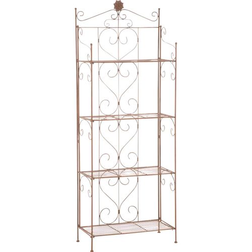 4250420289622 - LENJA stabiles Standregal im Landhausstil I Klappbares Eisenregal mit 4 Regalböden I In verschiedenen Farben erhältlich