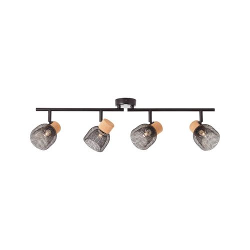 4004353351587 - Lampe Flaka Spotrohr 4flg schwarz matt 4x QT14 G9 6W geeignet für Stiftsockellampen (nicht enthalten) Köpfe schwenkbar Arme drehbar - Brilliant 4004353351587 - Lampe Flaka Spotrohr 4flg schwarz matt 4x QT14 G9 6W geeignet für Stiftsockellampen (nicht enthalten) Köpfe schwenkbar Arme drehbar - Brilliant