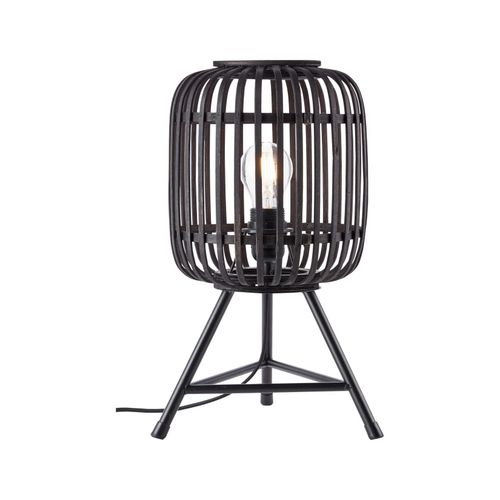 4004353377105 - Lampe Woodrow Tischleuchte holz dunkel schwarz Metall Bambus 1x A60 E27 60WNormallampen (nicht enthalten) - schwarz - Brilliant 4004353377105 - Lampe Woodrow Tischleuchte holz dunkel schwarz Metall Bambus 1x A60 E27 60WNormallampen (nicht enthalten) - schwarz - Brilliant