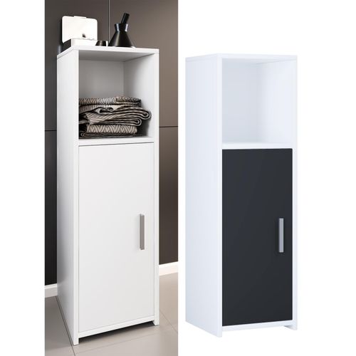 4051814409301 - Holz Midischrank Maße H 95 x B 30 x T 30 cm 1 Drehtür und 1 offenes Fach - Zalo L 4051814409301 - Holz Midischrank Maße H 95 x B 30 x T 30 cm 1 Drehtür und 1 offenes Fach - Zalo L