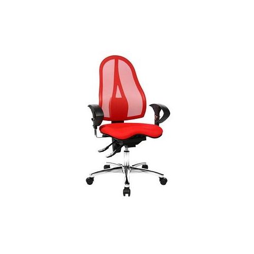 4014296111605 - Bürodrehstuhl Sitness 15 mit Armlehnen rot 4014296111605 Topstar