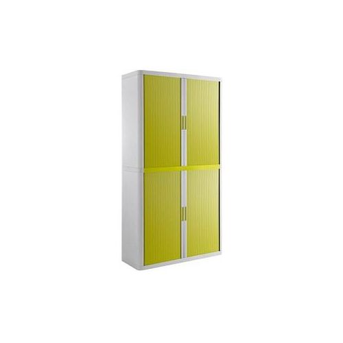 3660141934779 - Aktenschrank easy Office E2C0005300011 Kunststoff Stahl abschließbar 4 OH 110 x 204 x 415 cm keine Fachböden grün weiß 366