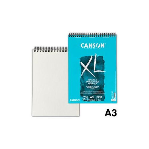 3148950074980 - canson Aquarellblöcke AquarellblockXL A3 300g DIN A3 30 Blatt