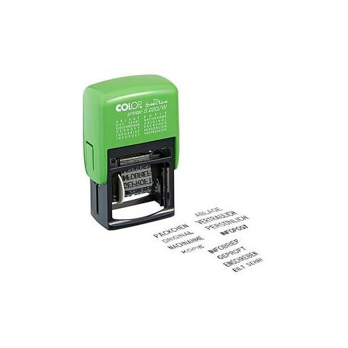 9004362430520 - Textstempel Printer S220 W GreenLine mit 12 Texten Kunststoff Schrifthöhe 4mm